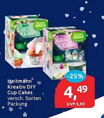 Heitmann Kreativ DIY Cup Cakes – verschiedene Sorten