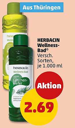 HERBACIN Wellness-Bad, Verschiedene Sorten, je 1.000 ml