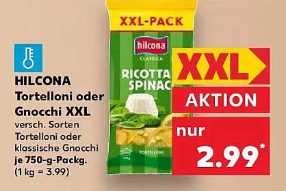 HILCONA Tortelloni oder Gnocchi XXL
