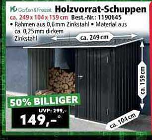 Holzvorrat-Schuppen