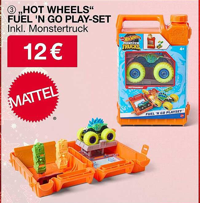 "HOT WHEELS" FUEL 'N GO PLAY-SET inkl. Monstertruck