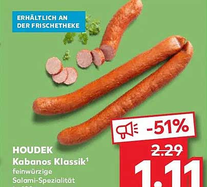 HOUDEK Kabanos Klassik - feinwürzige Salami-Spezialität