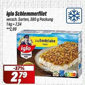 iglo Schlemmerfilet - vielfältige Sorten im Angebot