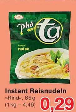 Instant Reisnudeln »Rind«, 65 g