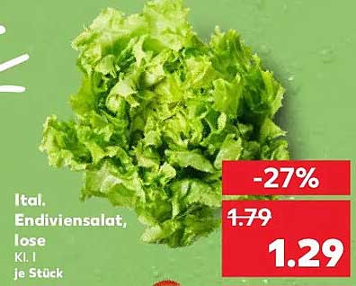 Ital. Endiviensalat, lose Kl. I je Stück