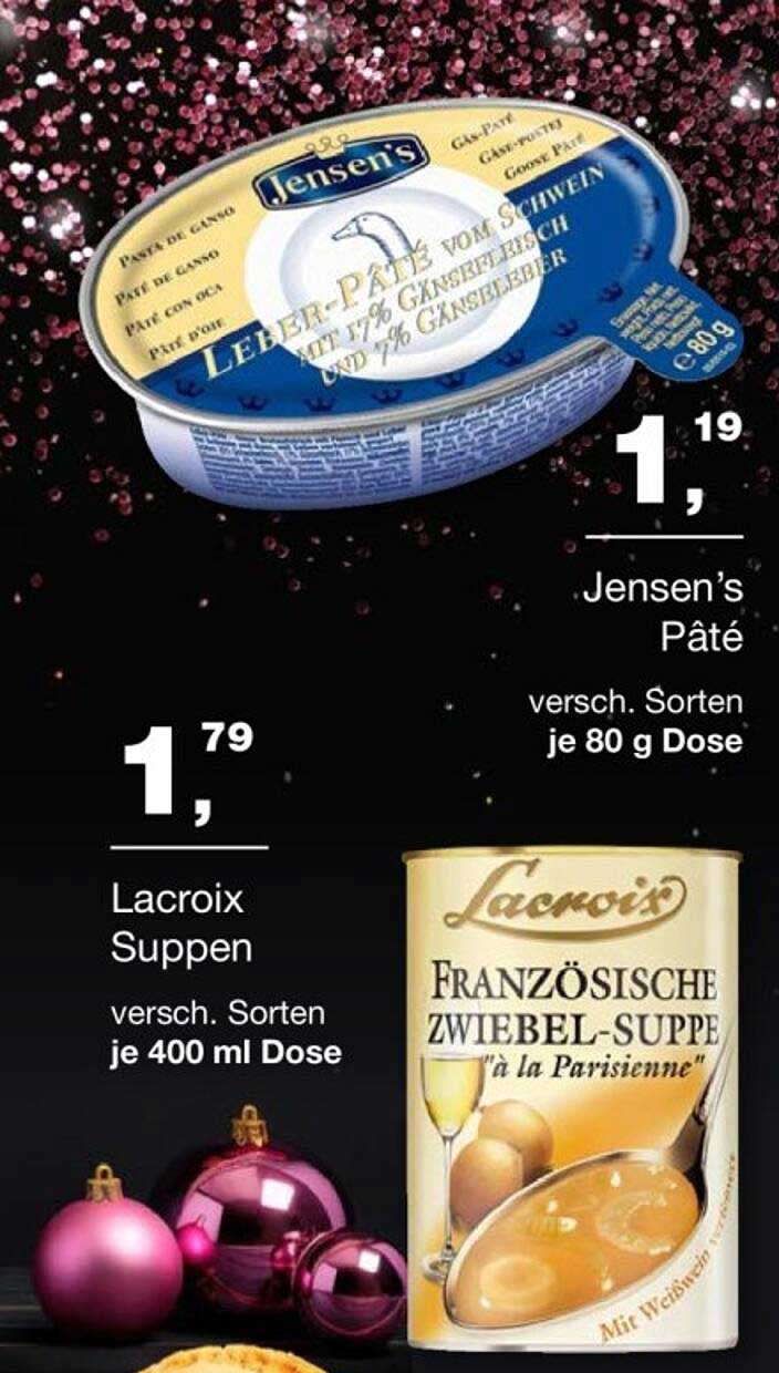 Jensen's Pâté und Lacroix Suppen – Festliche Genussmomente