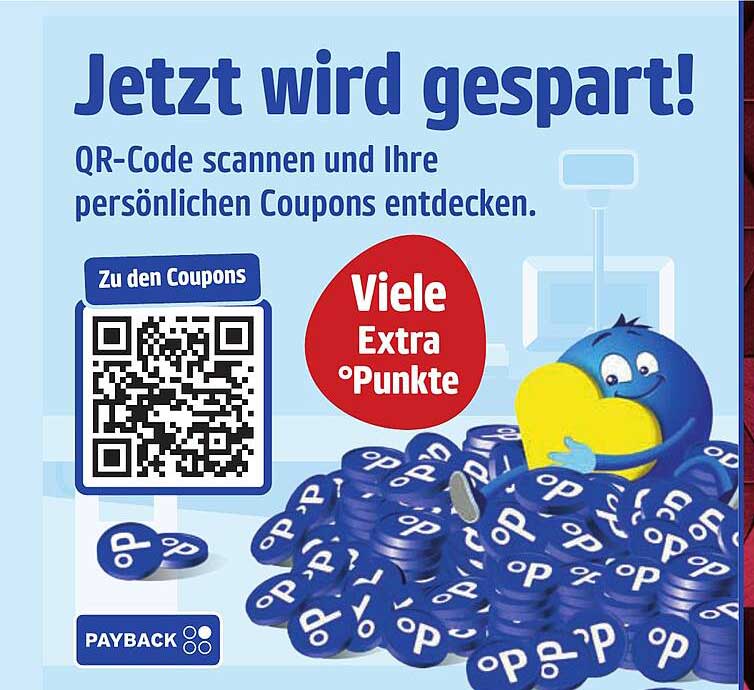 Jetzt wird gespart! Entdecken Sie viele Extra Punkte mit QR-Code