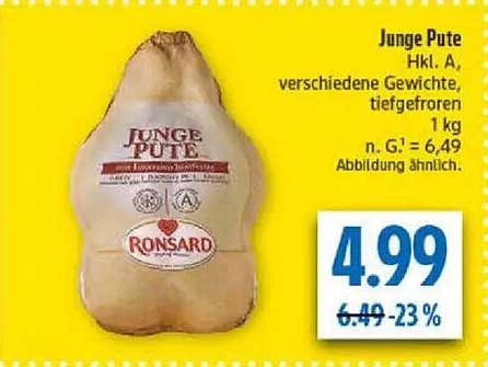 Junge Pute Hkl. A, verschiedene Gewichte, tiefgefroren