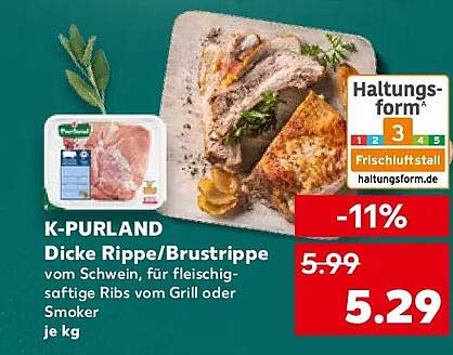 K-Purland Dicke Rippe/Brusttrippe vom Schwein
