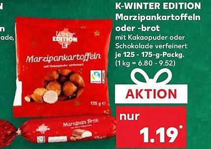 K-WINTER EDITION Marzipankartoffeln oder -brot