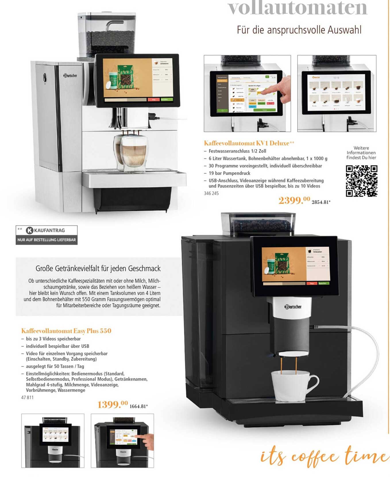 Kaffeevollautomat Easy Plus 550