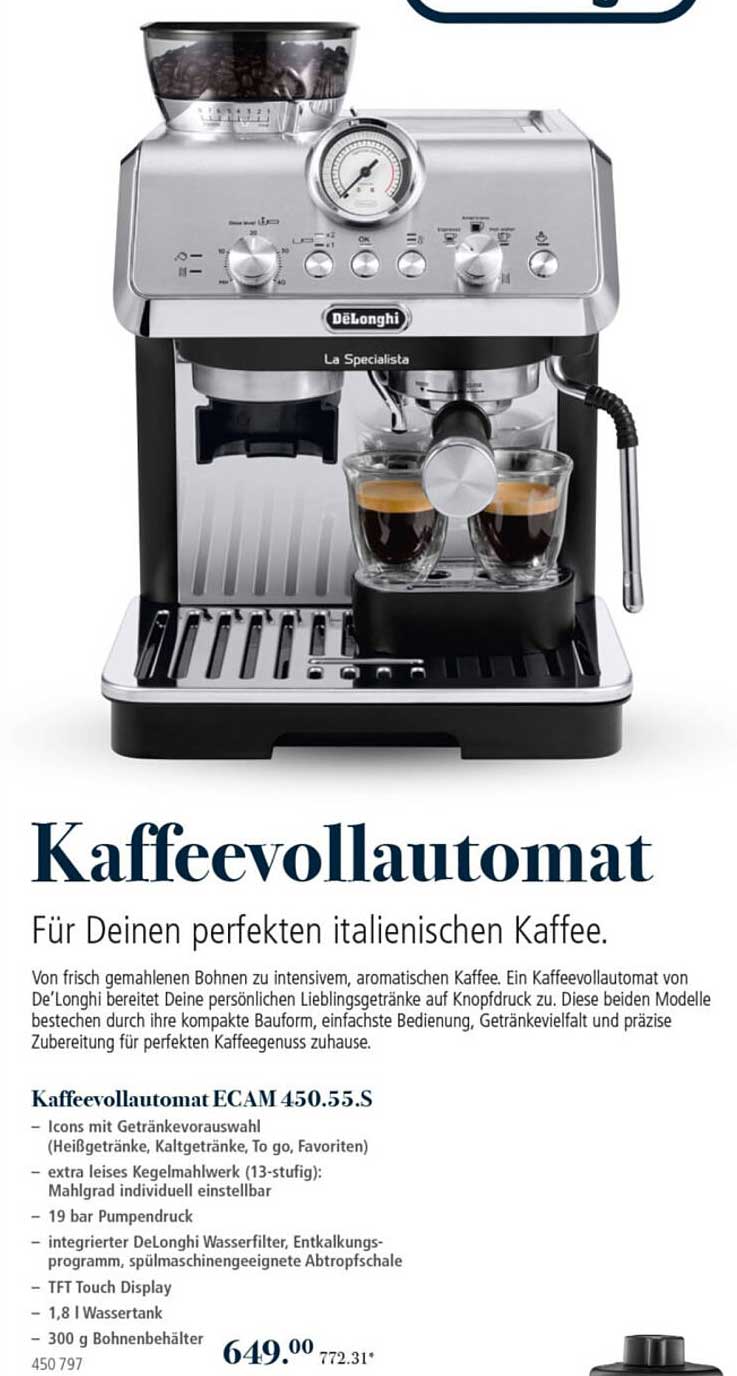 Kaffeevollautomat ECAM 450.55.S