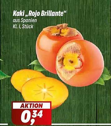 Kaki „Rojo Brillante“ aus Spanien, Kl. I, Stück