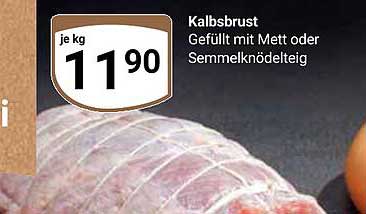 Kalbsbrust gefüllt mit Mett oder Semmelknödelteig