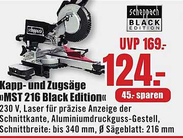 Kapp- und Zugssägen MST 216 Black Edition