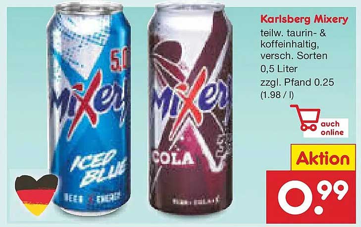 Karlsberg Mixery 0,5 Liter – Iced Blue & Cola