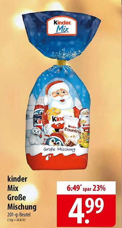 kinder Mix Große Mischung 201-g-Beutel