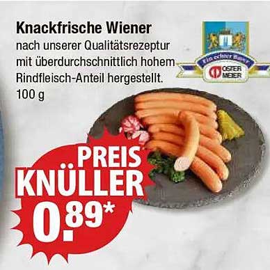 Knackfrische Wiener