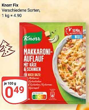 Knorr Fix Makkaroni-Auflauf mit Käse & Schinken