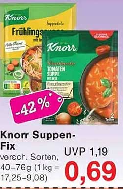 Knorr Suppen-Fix - verschiedene Sorten