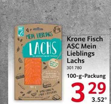 Krone Fisch ASC Mein Lieblings Lachs 100-g-Packung