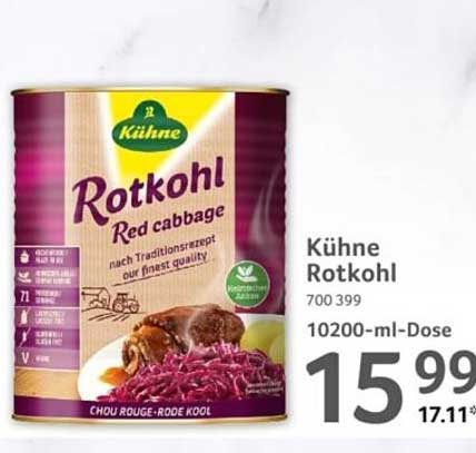 Küdene Rotkohl 10200-ml-Dose