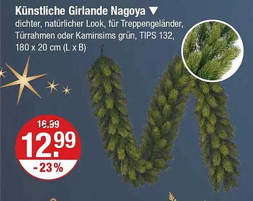 Künstliche Girlande Nagoya 180 x 20 cm