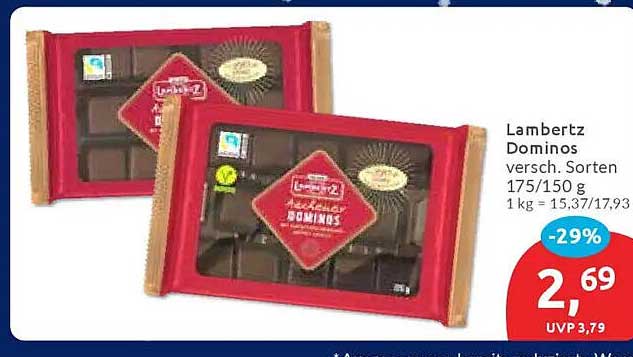 Lambertz Dominos - Verschiedene Sorten 175/150 g