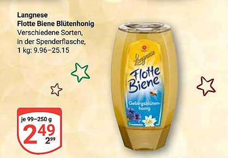 Langnese Flotte Biene Blütenhonig