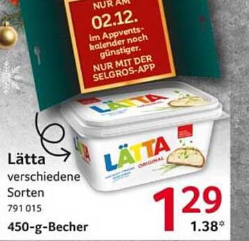 Lätta - verschiedene Sorten, 450-g-Becher