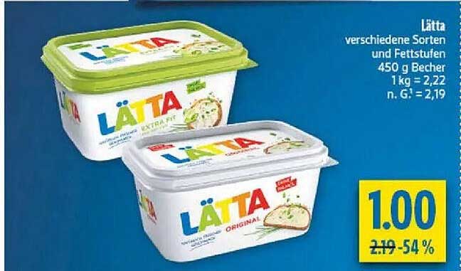 Lätta verschiedene Sorten und Fettstufen 450 g Becher