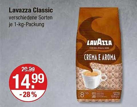Lavazza Classic Crema e Aroma 1-kg-Packung
