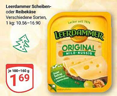 Leerdammer Scheiben- oder Reibekäse, verschiedene Sorten, 1 kg