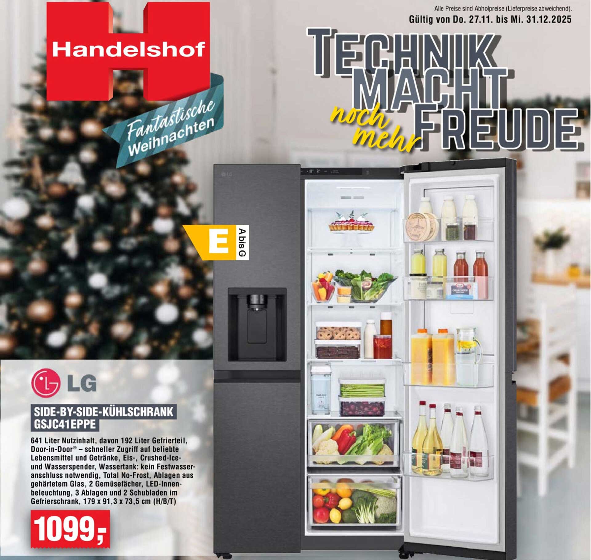 LG Side-by-Side-Kühlschrank GSJC41EPE