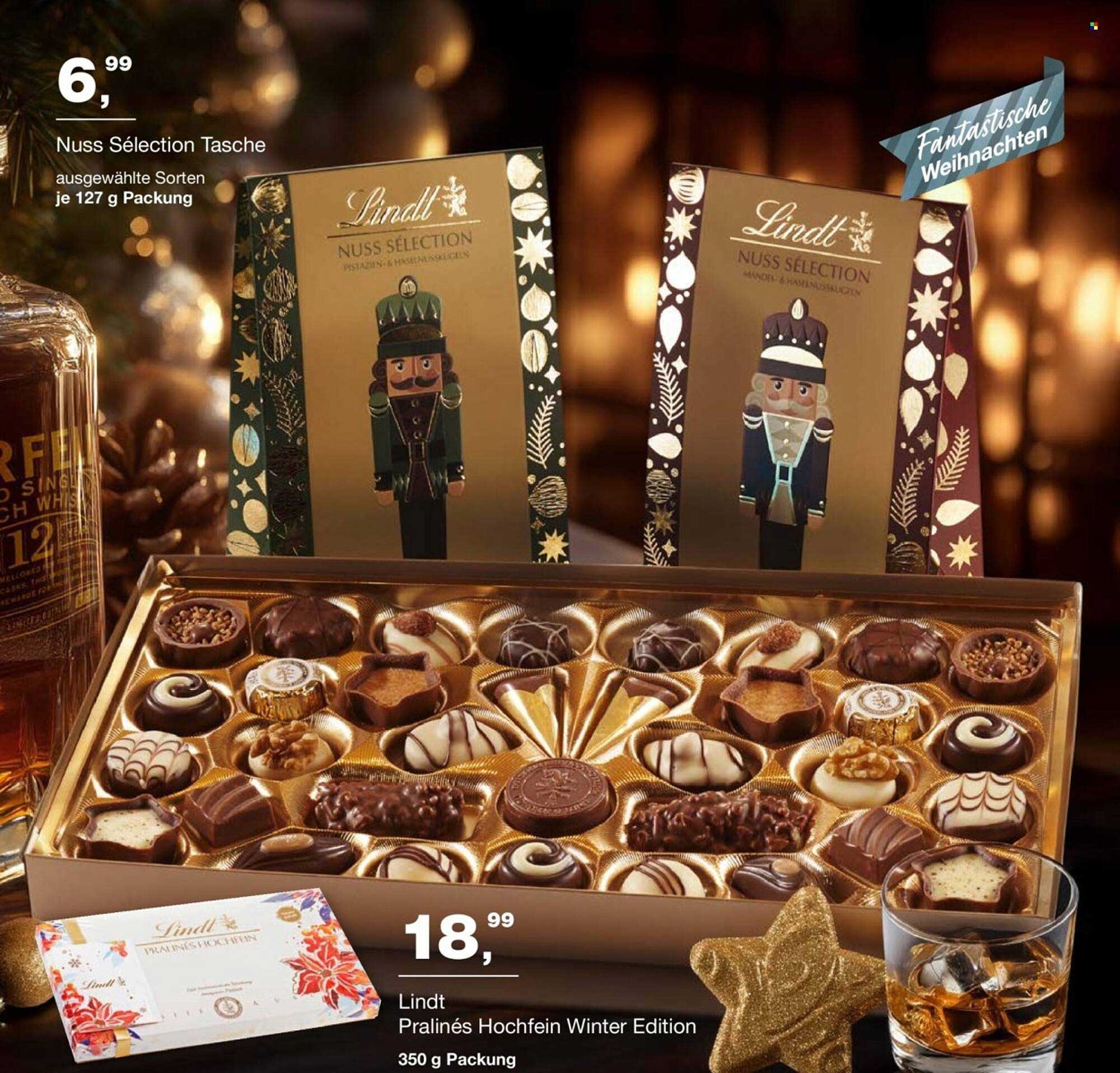 Lindt Nuss Sélection Tasche / Lindt Pralinés Hochfein Winter Edition