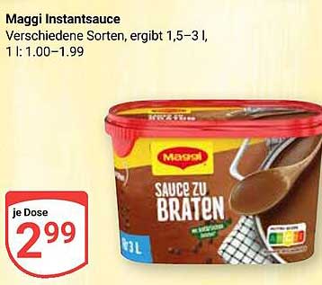 Maggi Instantsoße - Sauce zu Braten