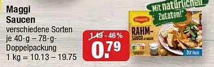 Maggi Saucen verschiedene Sorten je 40-g – 78-g Doppelpackung