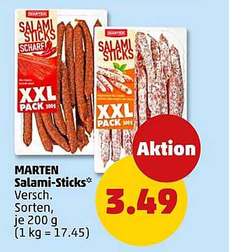 MARTEN Salami-Sticks – XXL Pack auf Aktion