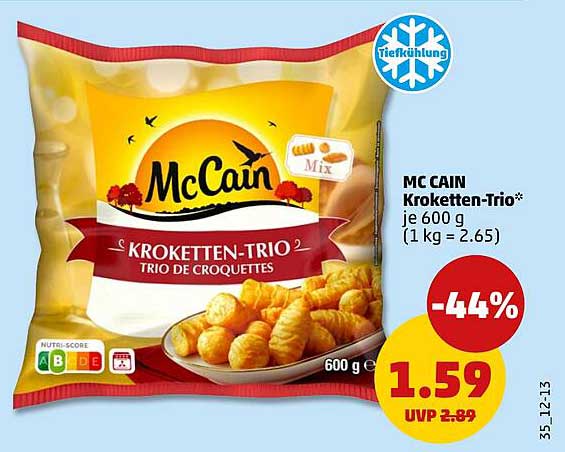 MC CAIN Krokettentrio 600 g