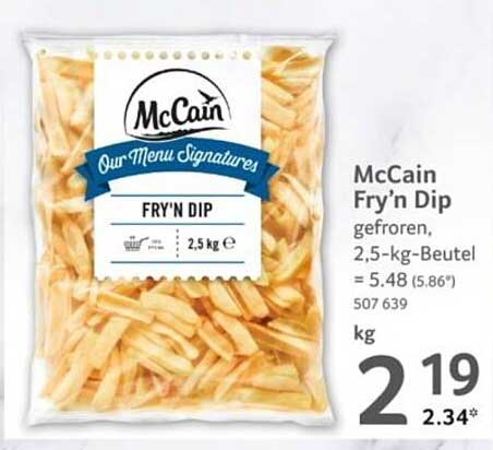 McCain Fry'n Dip gefroren, 2,5-kg-Beutel