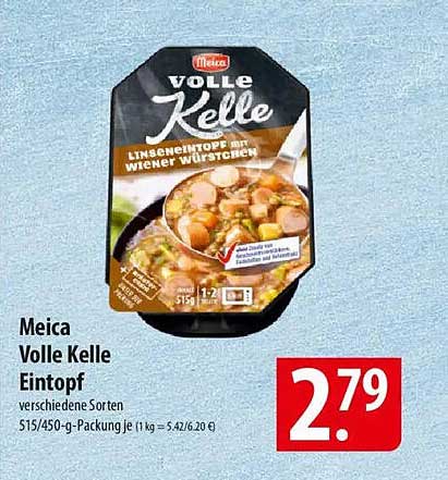 Meica Volle Kelle Eintopf mit Wiener Würstchen – Verschiedene Sorten