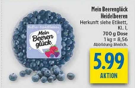 Mein Beeren Glück Heidelbeeren, 700 g