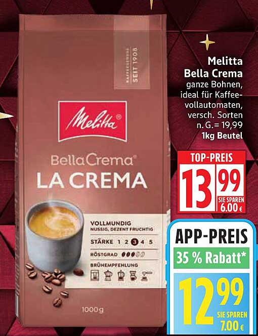 Melitta Bella Crema La Crema 1kg