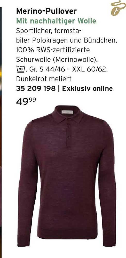 Merino-Pullover mit nachhaltiger Wolle