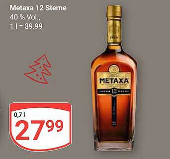 Metaxa 12 Sterne, 0,7 l, 40% Vol.