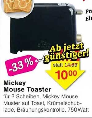 Mickey Mouse Toaster