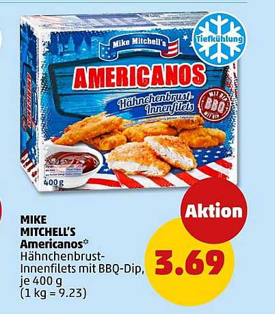 MIKE MITCHELL'S Americanos Hähnchenbrust-Innenfilets mit BBQ-Dip, je 400 g