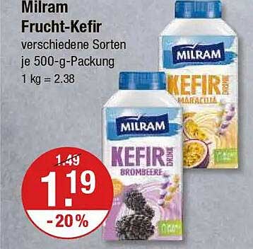 Milram Frucht-Kefir - Verschiedene Sorten je 500-g-Packung