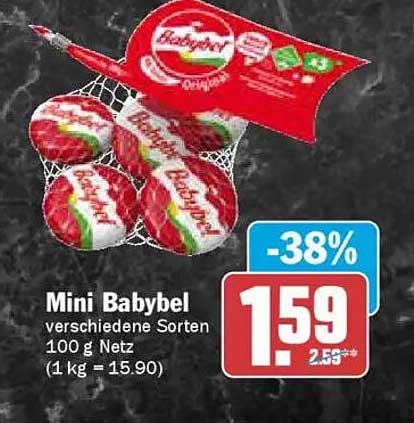 Mini Babybel verschiedene Sorten 100 g Netz