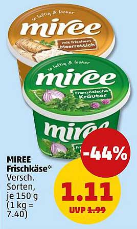 Miree Frischkäse - Verschiedene Sorten 150 g